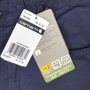 Mens carhartt 32x30 FR blue work jeans